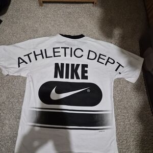 Nike Athletic Dept. White and Black T-Shirt